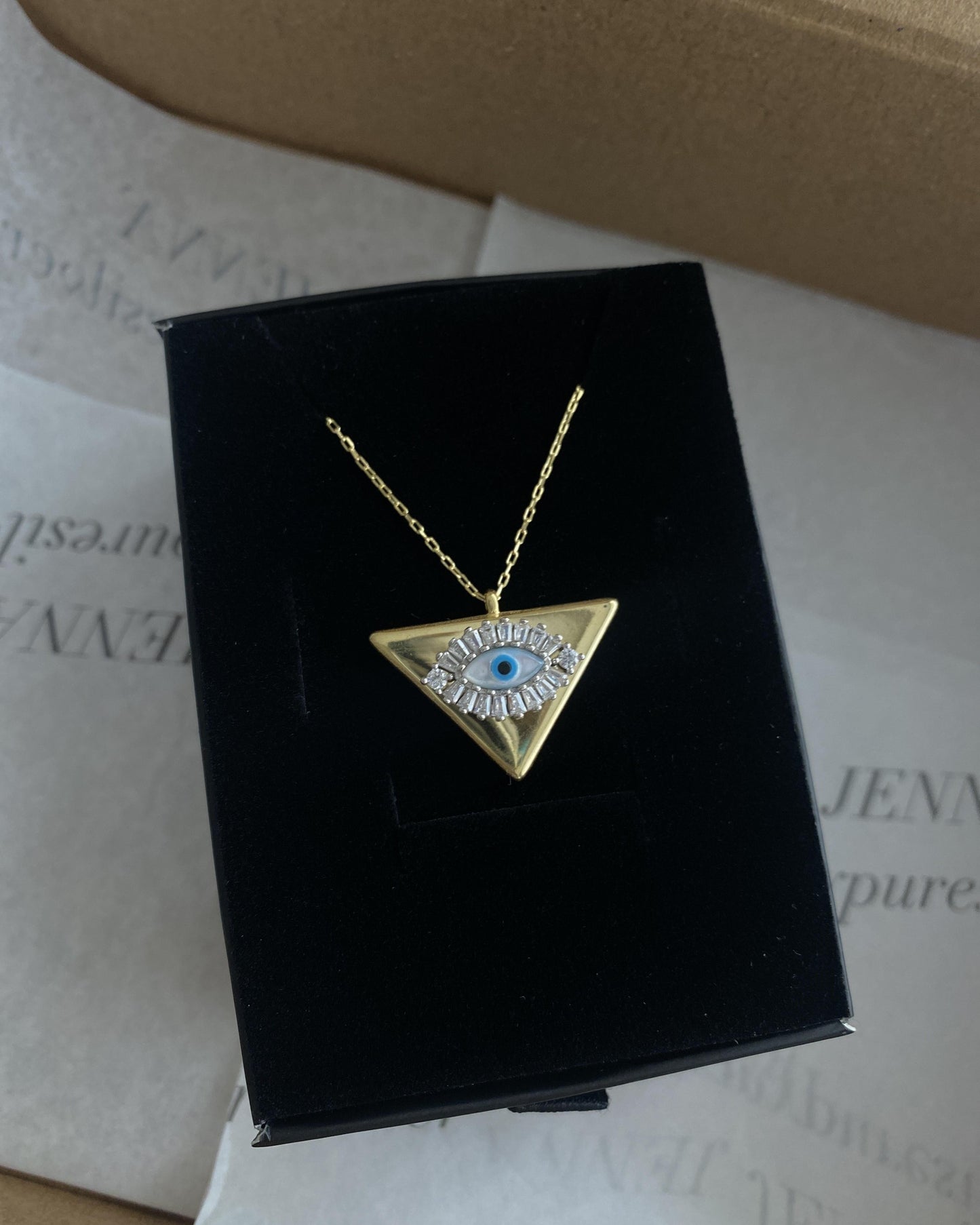 Triangle Eye Necklace
