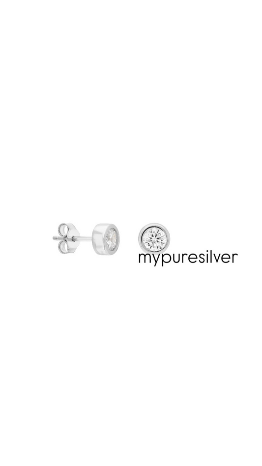 4MM DÜZ KESİM TEKTAŞ KÜPE