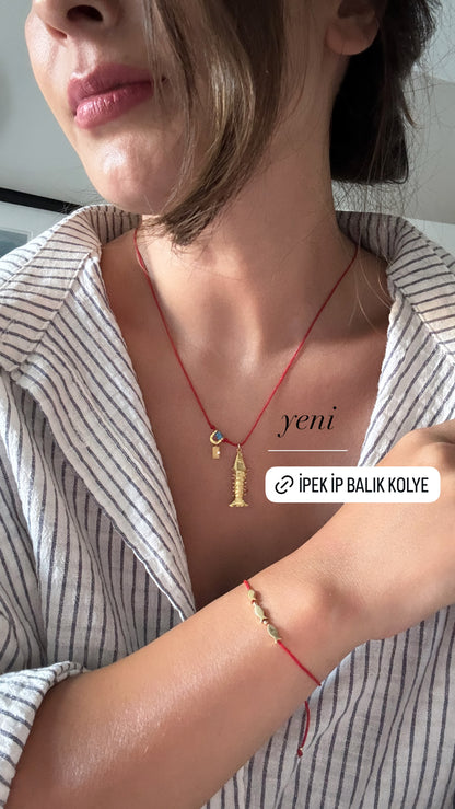 İPEK İP BALIK KOLYE