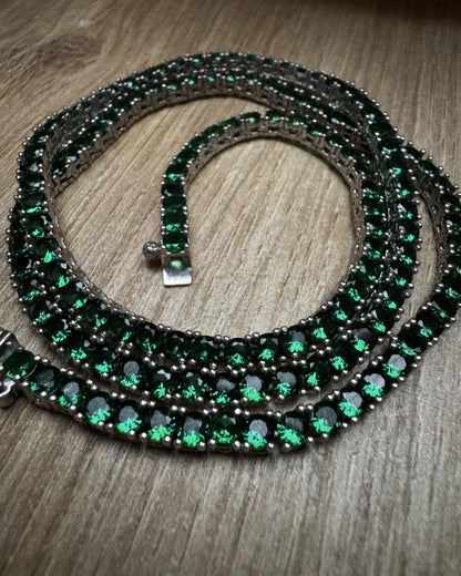 3mm Green Waterway Necklace