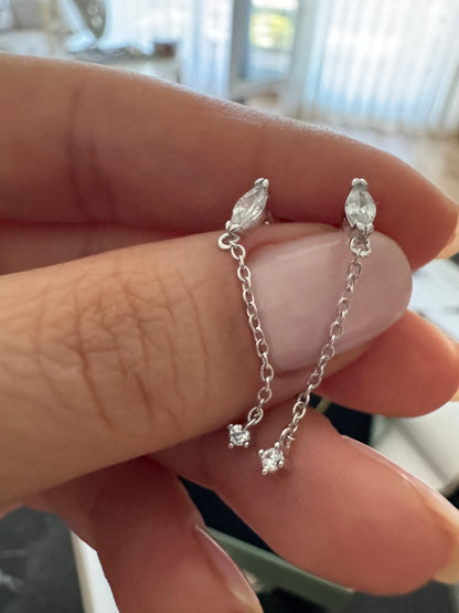 ULTRA MİNİ ZİNCİR SALLANTILI KÜPE