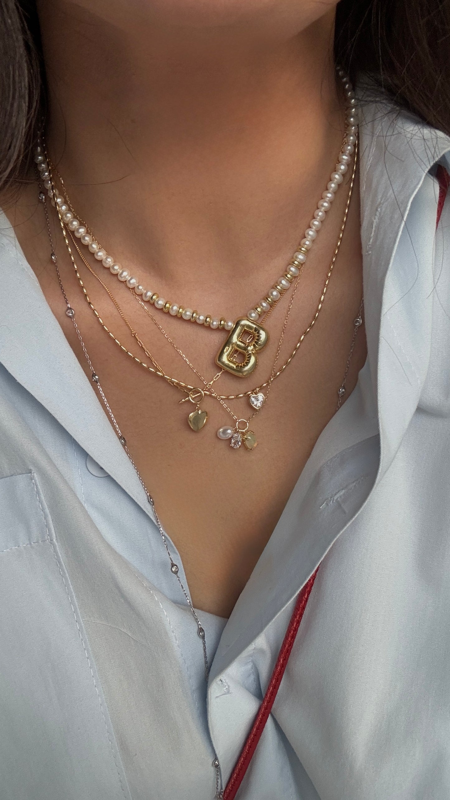 MİNİMAL ÇUBUK KALP KOLYE