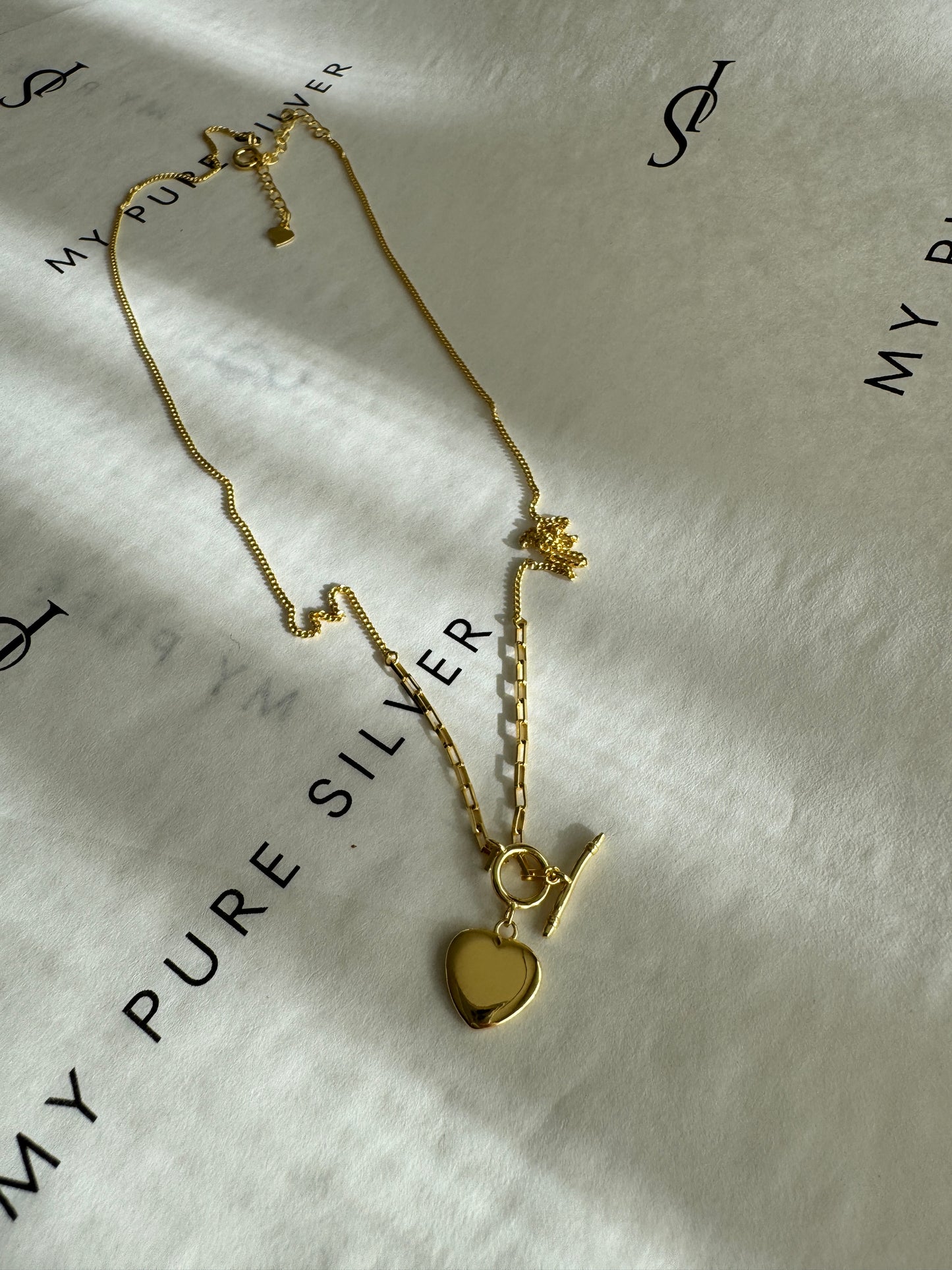 MİNİMAL ÇUBUK KALP KOLYE