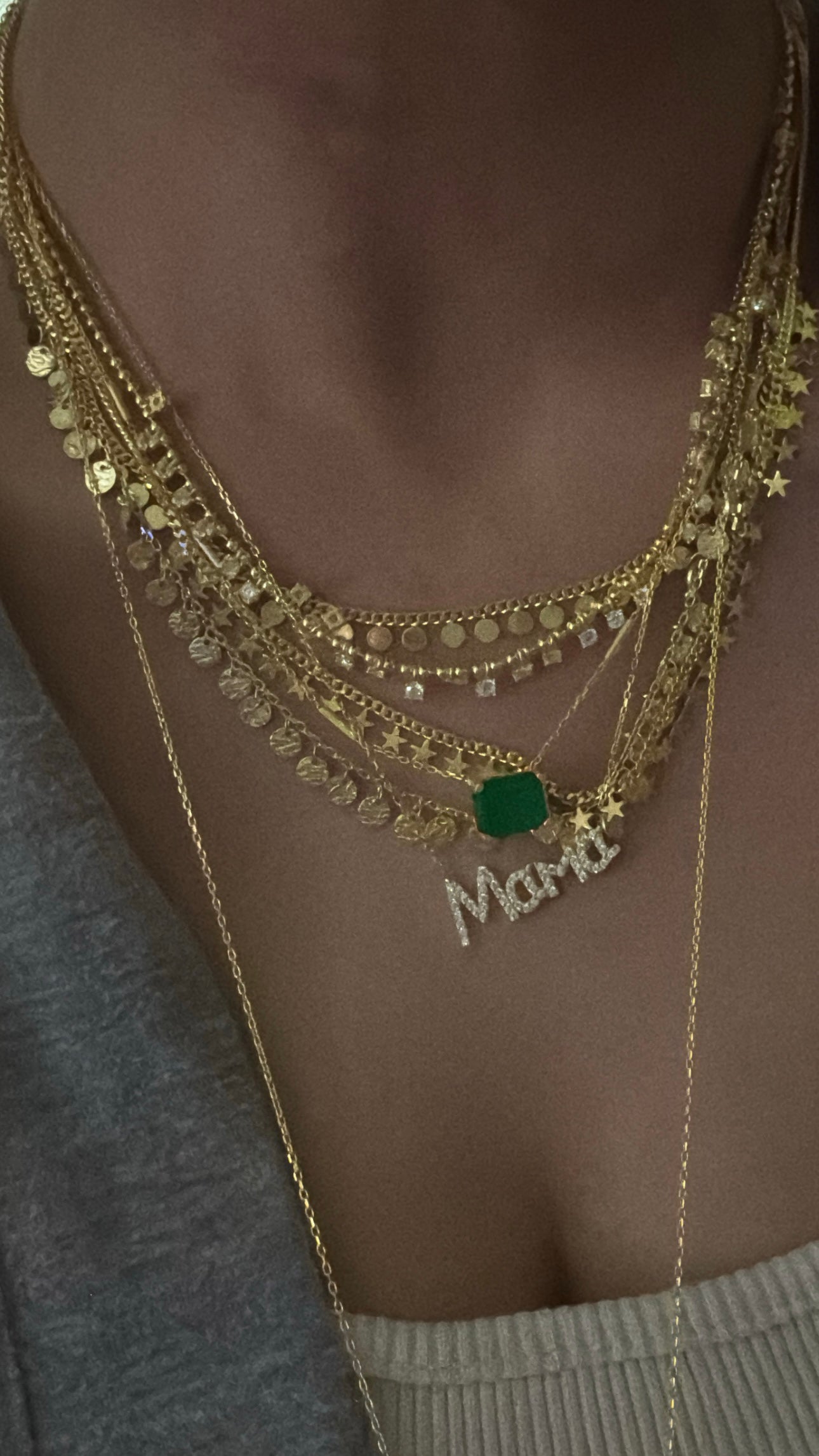 TAŞLI MAMA KOLYE