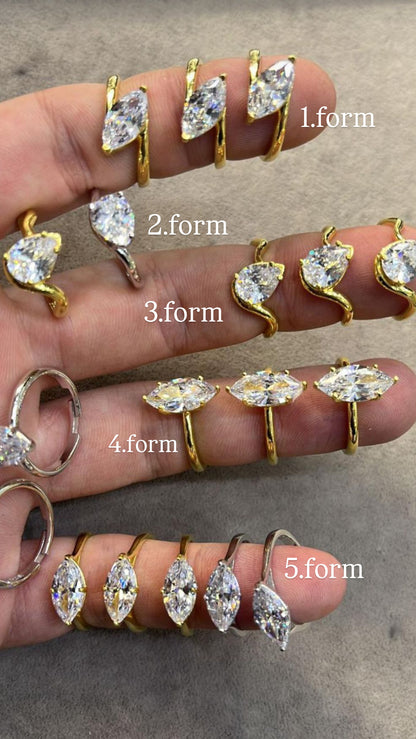 5 FORM TEKTAŞ YÜZÜK