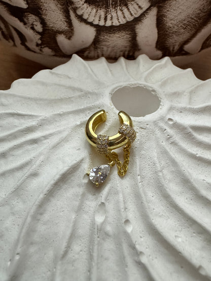 UCU DAMLA TAŞLI EAR CUFF