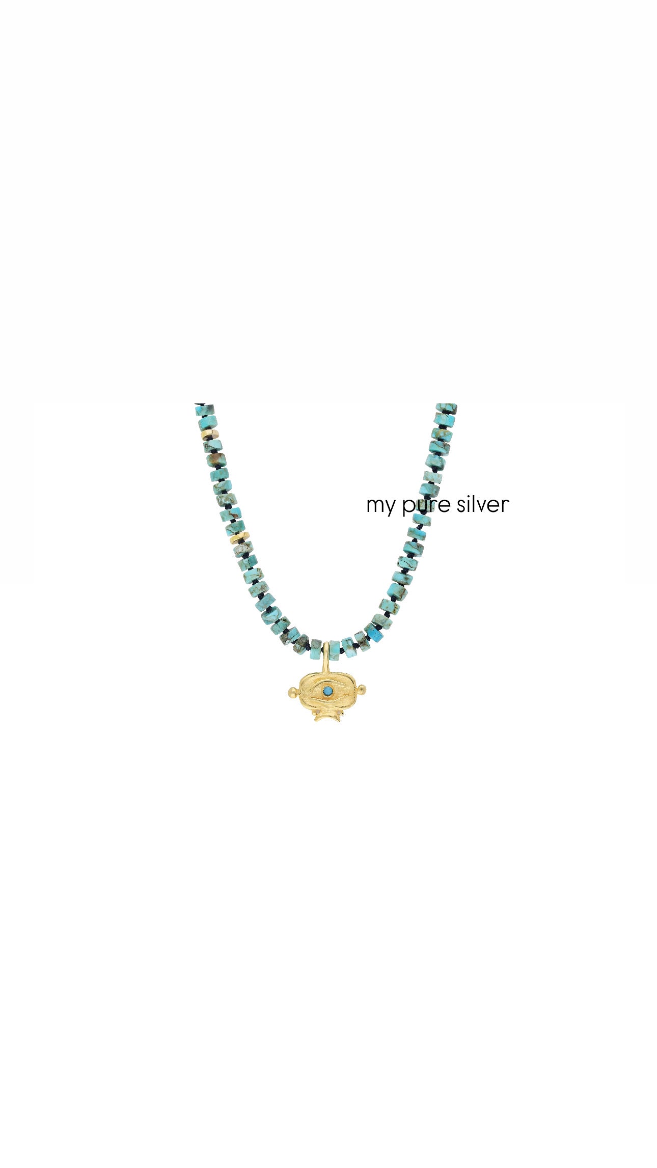 NATURAL SQUARE EYE NECKLACE