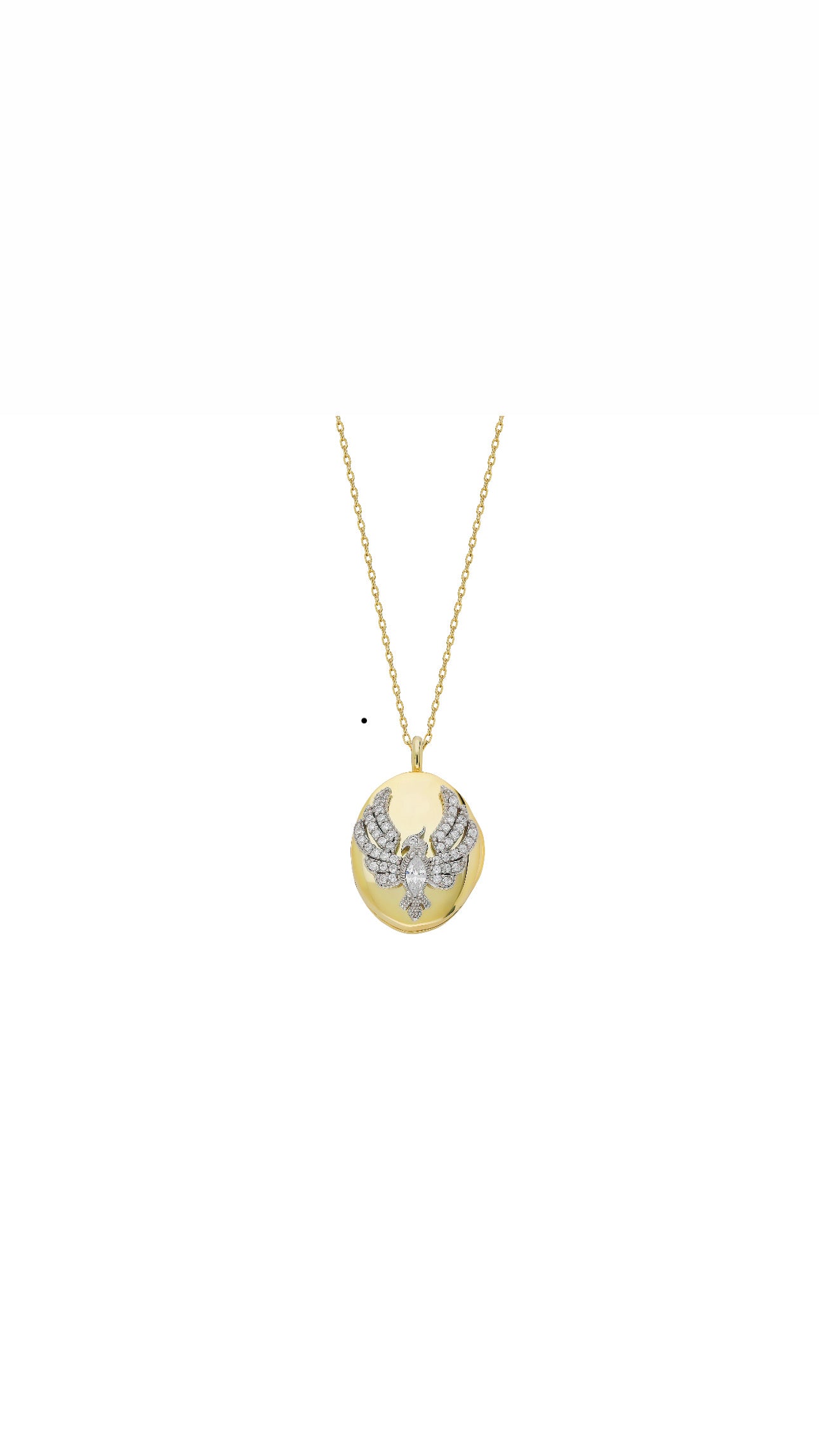 FIGURED COVERED NECKLACE (small size)