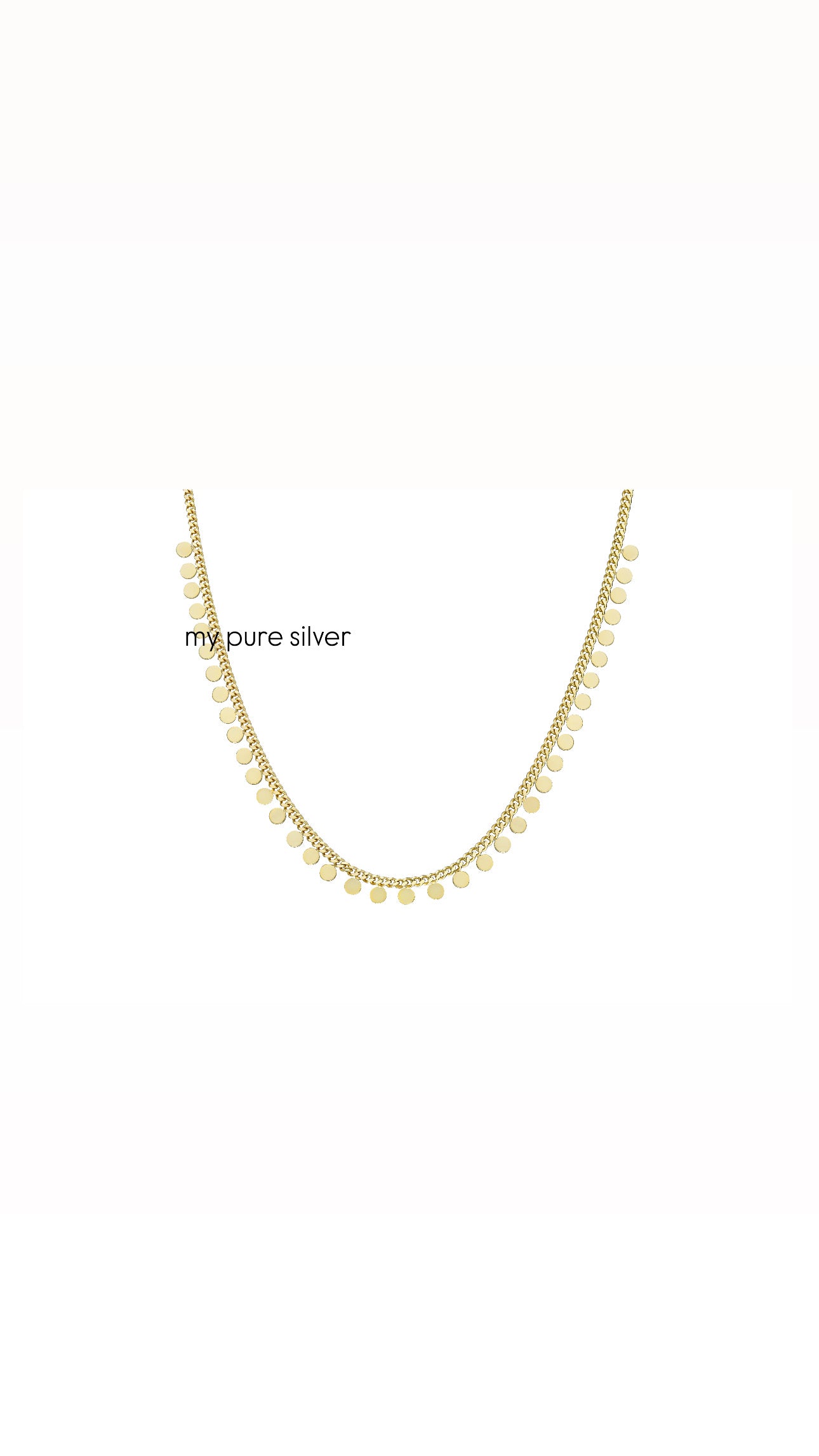 GURMET CHAIN ​​SEQUIN NECKLACE