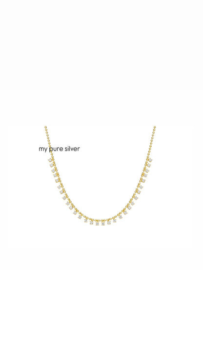 SQUARE STONE NECKLACE