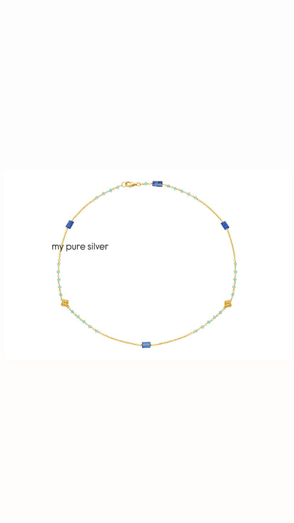 IOLITE NAVY BLUE NECKLACE