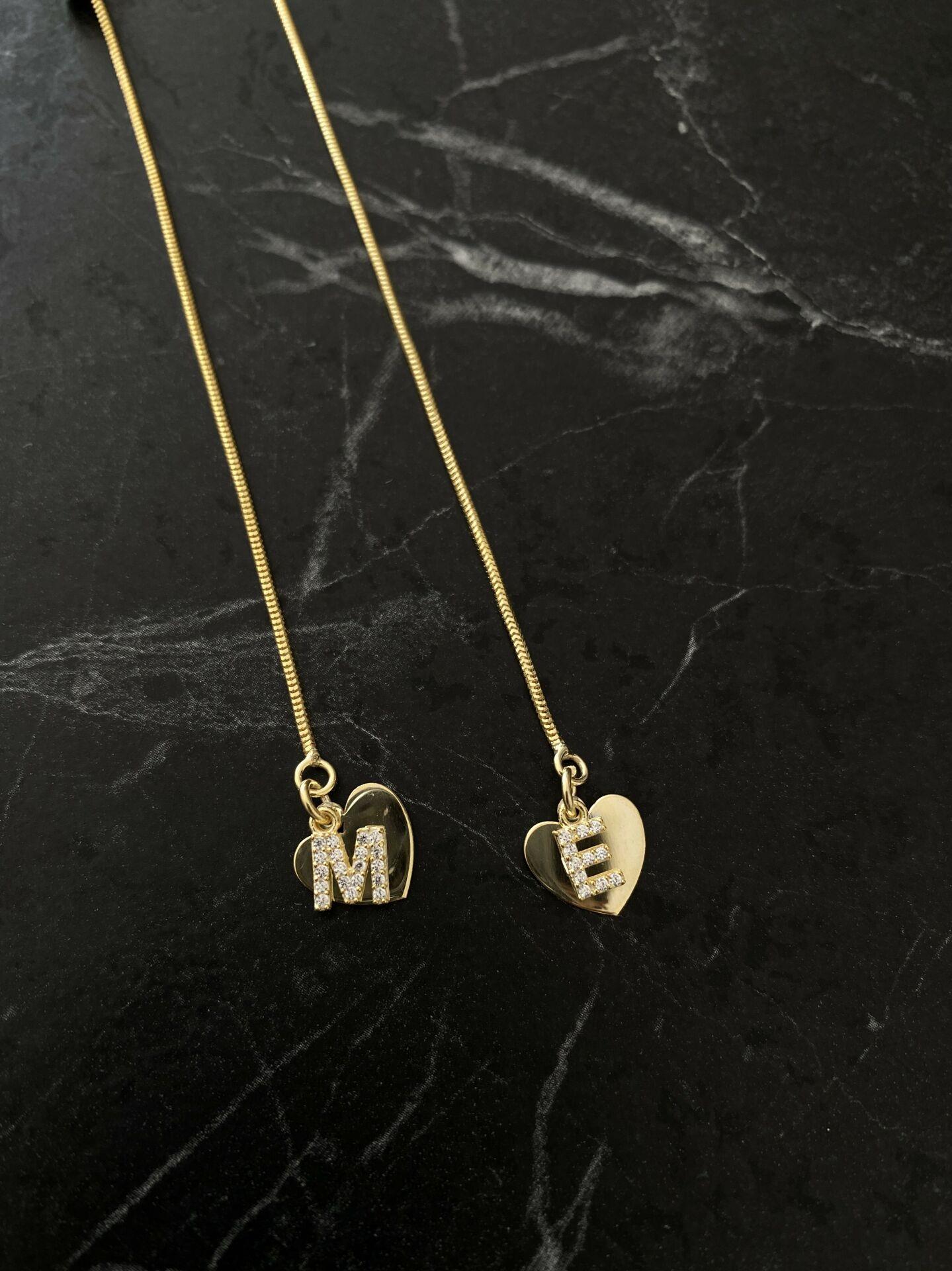 Letter Necklace with Elevator