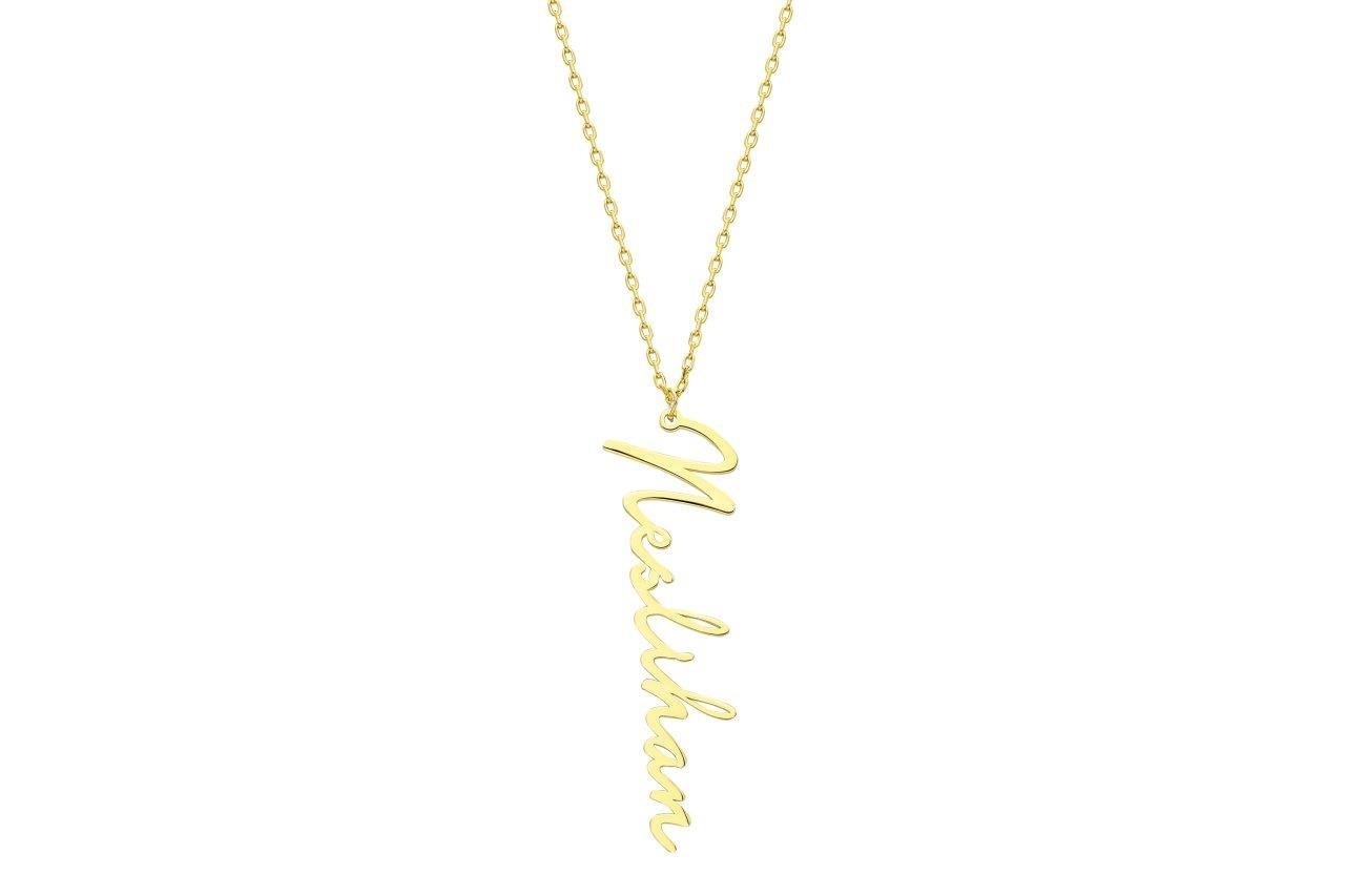 Vertical Name Necklace