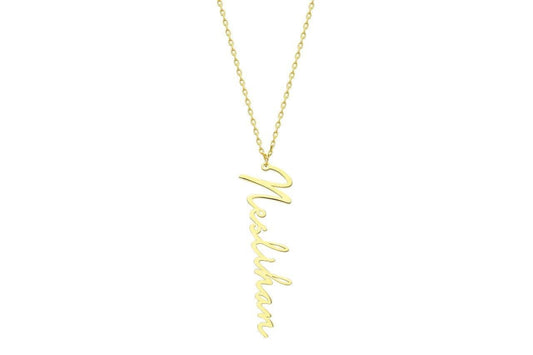 Vertical Name Necklace