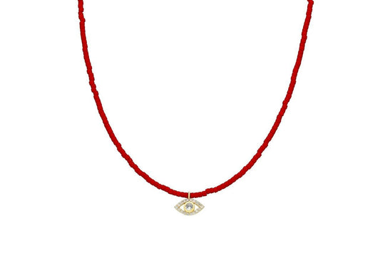 Red Natural Stone Necklace