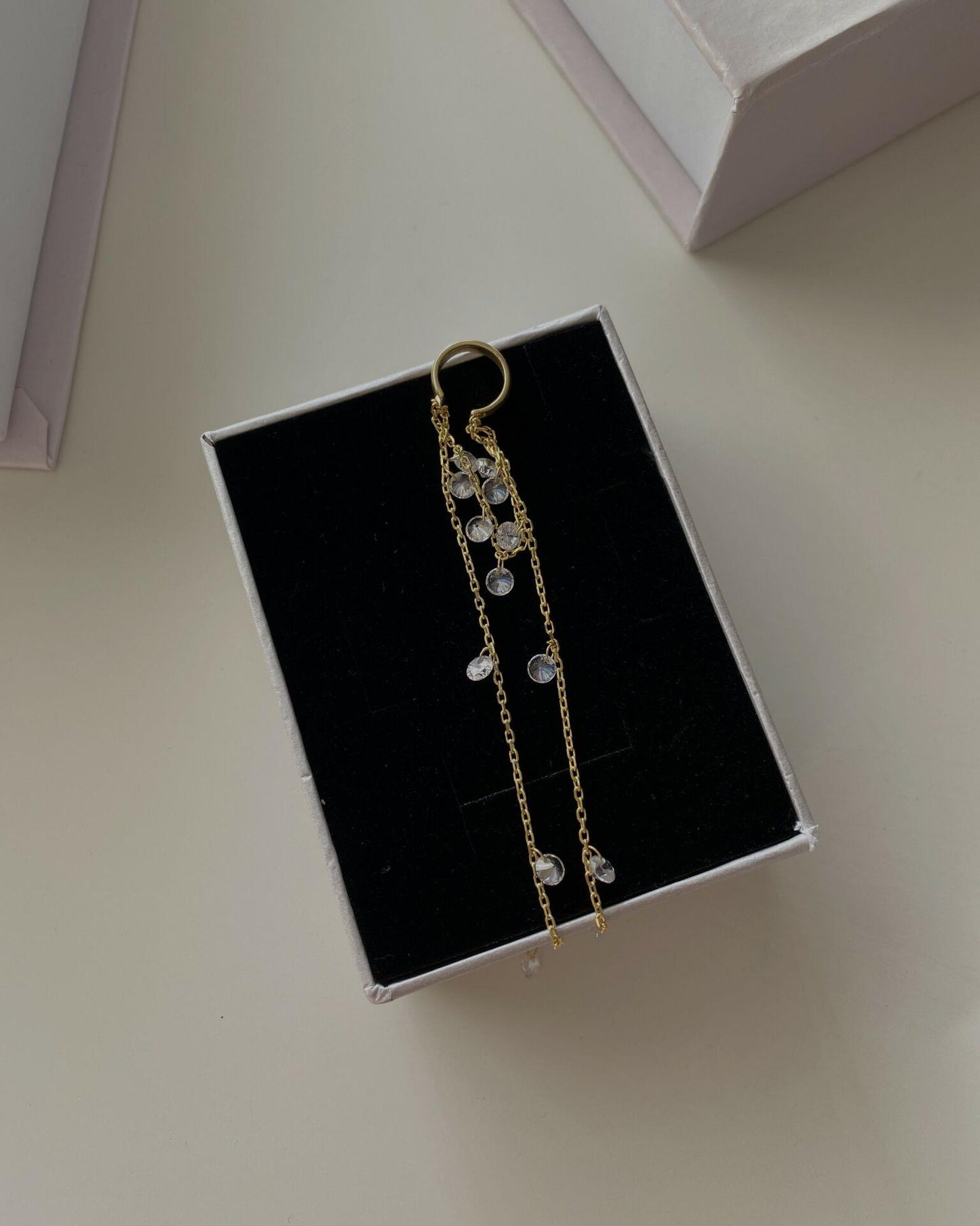 Kristal Sarkıt Ear Cuff