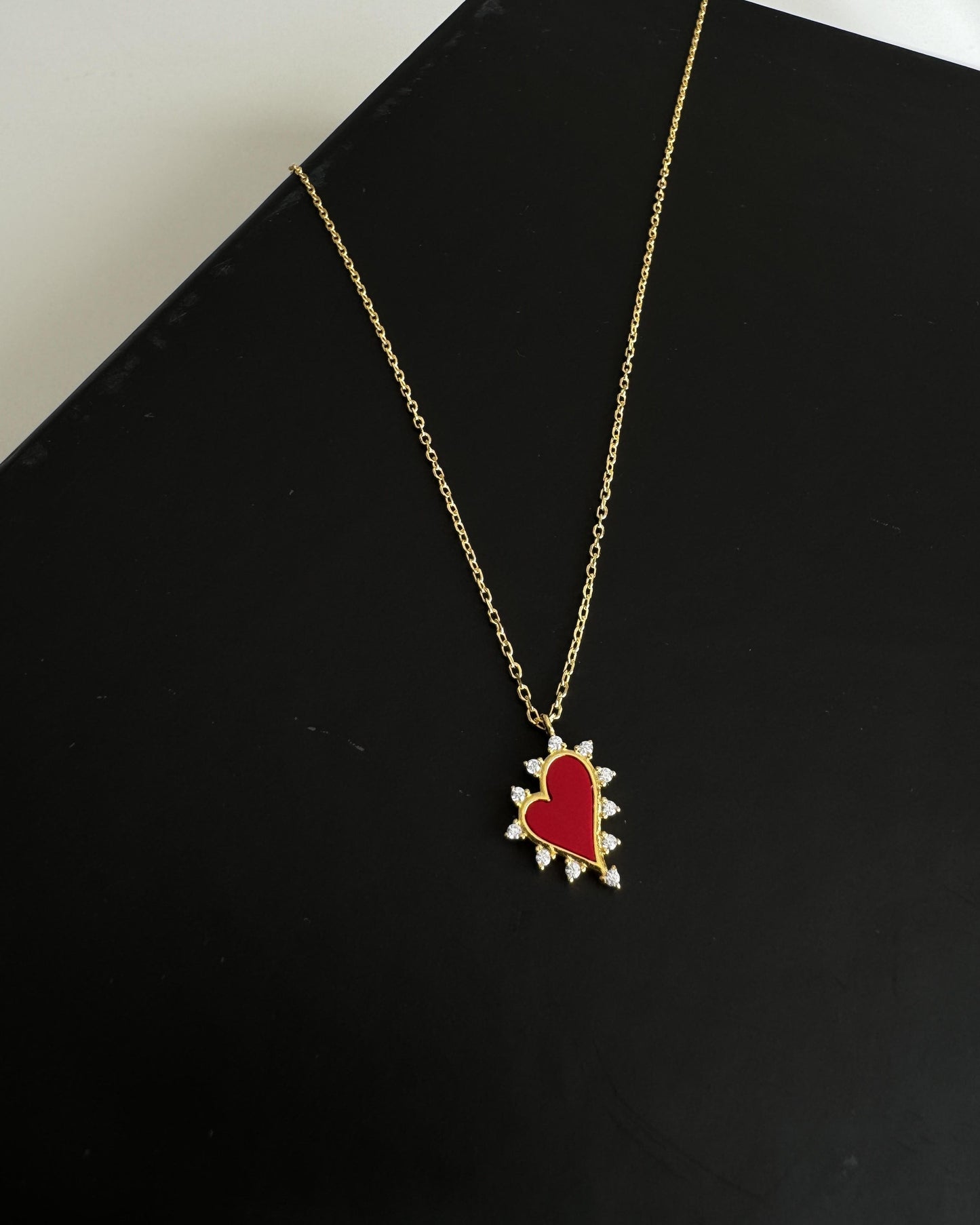 Mini Red Heart Necklace