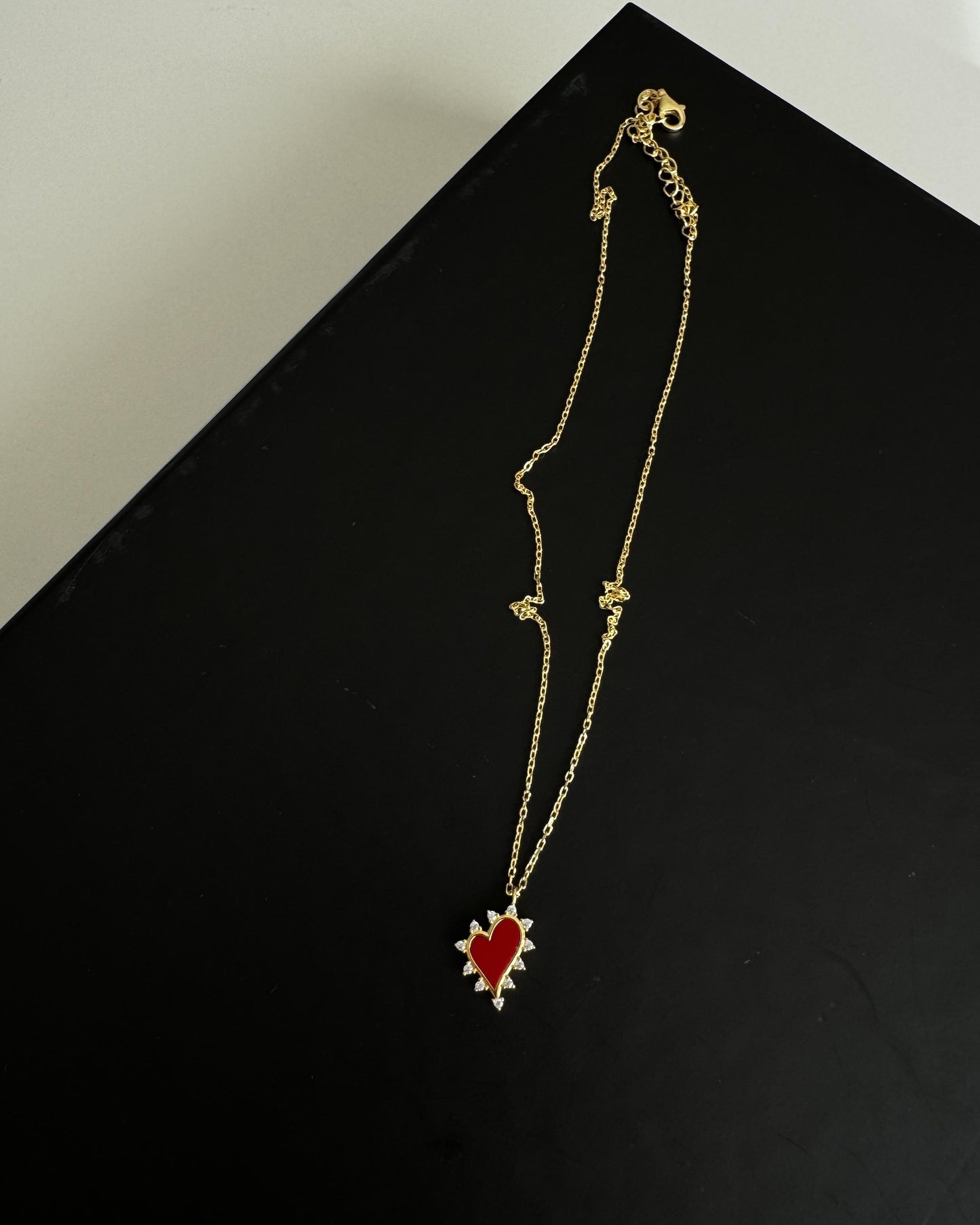 Mini Red Heart Necklace