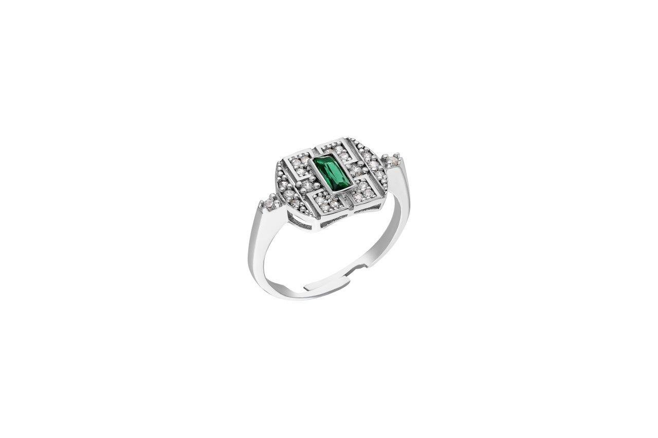 Ring with Green Stone in the Middle