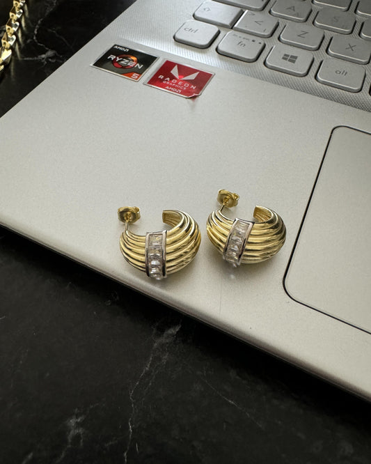 Strip Stone Earring