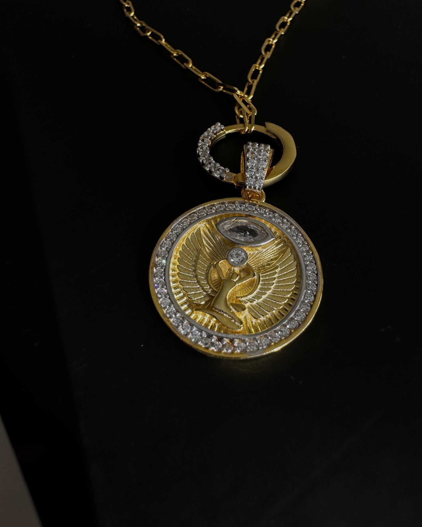 Stone Medallion Necklace