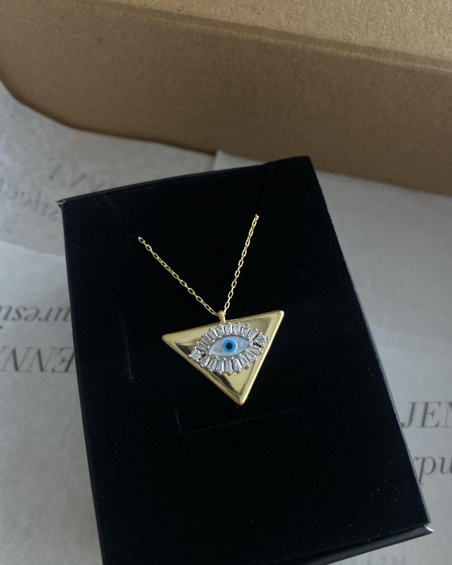 Triangle Eye Necklace